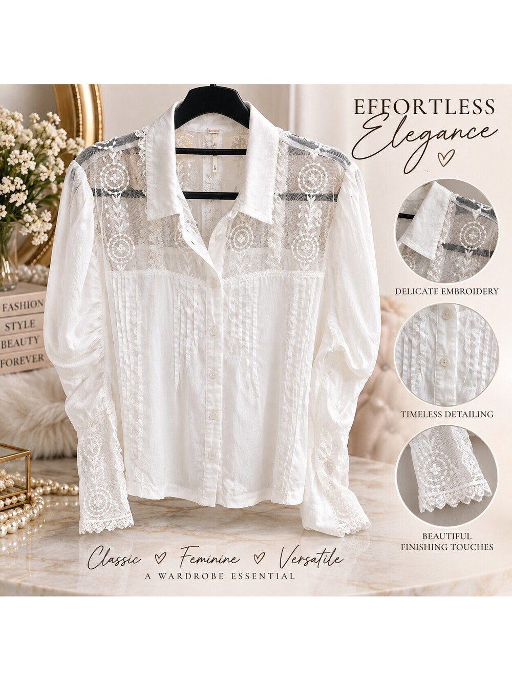 Free People the Amanat The Only Embroidered Top XL